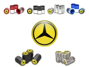 Mercedes Reifen Ventil Schaftkappe  für LKWs Rennsport Look